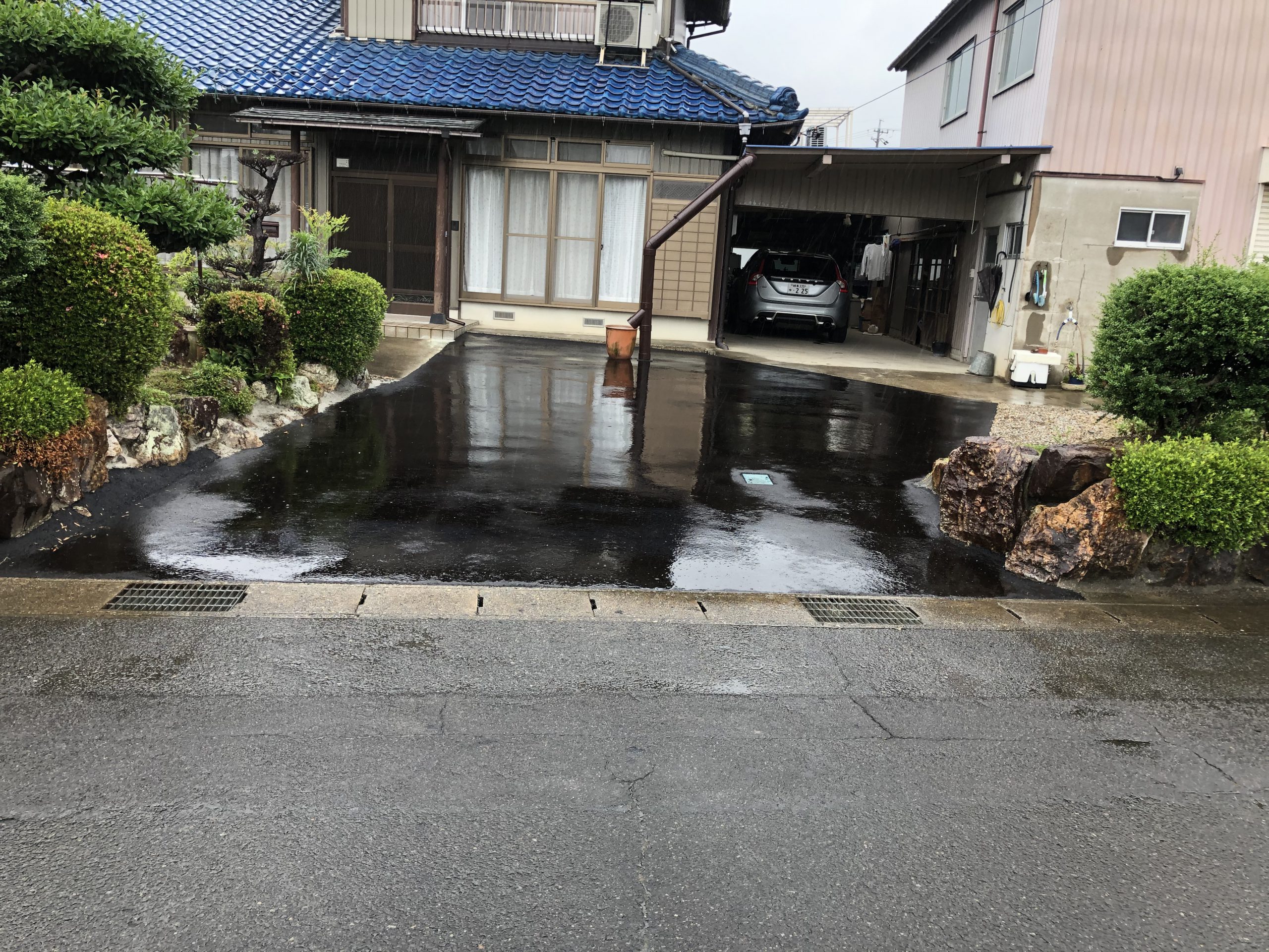 【岐阜県】敷地内駐車場舗装