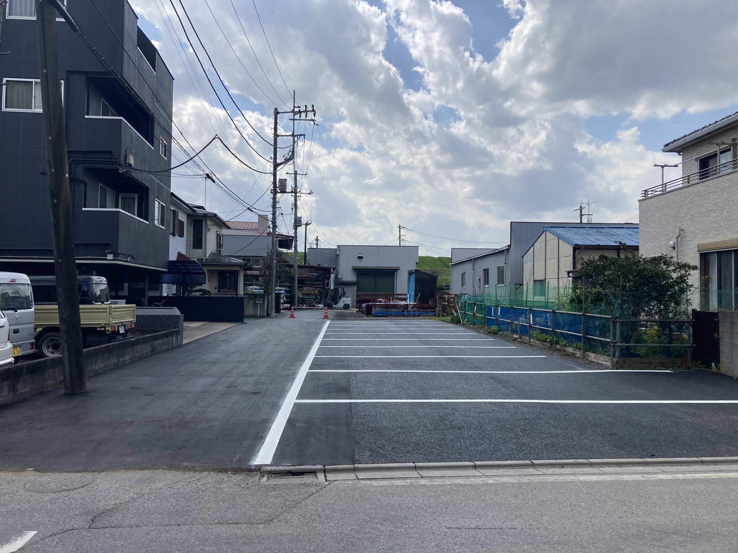 私道および駐車場舗装工事